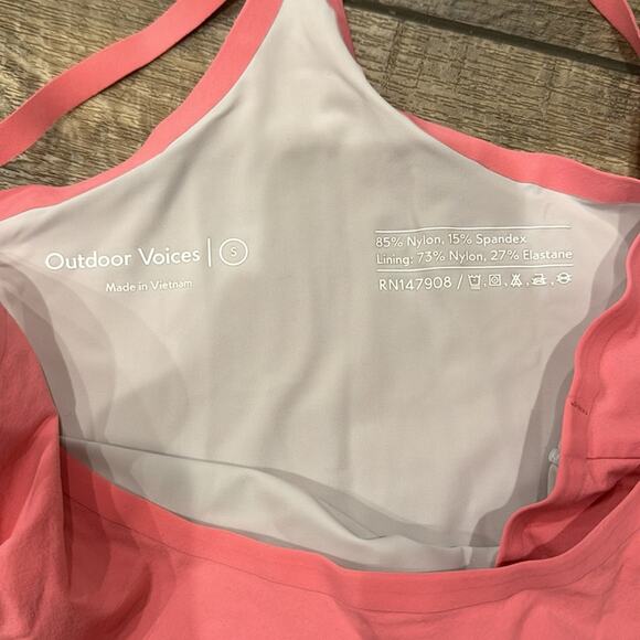 Outdoor Voices Women's The Exercise Dress Pink Punch Size S - Picture 8 of 8